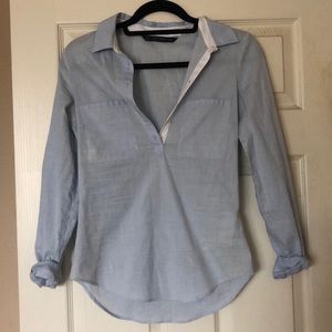 Light blue Zara button down top
